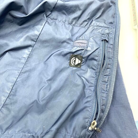 The North Face Womens L HyVent Full Zip Hooded Rain Jacket Lightweight Blue S09 - Picture 10 of 11